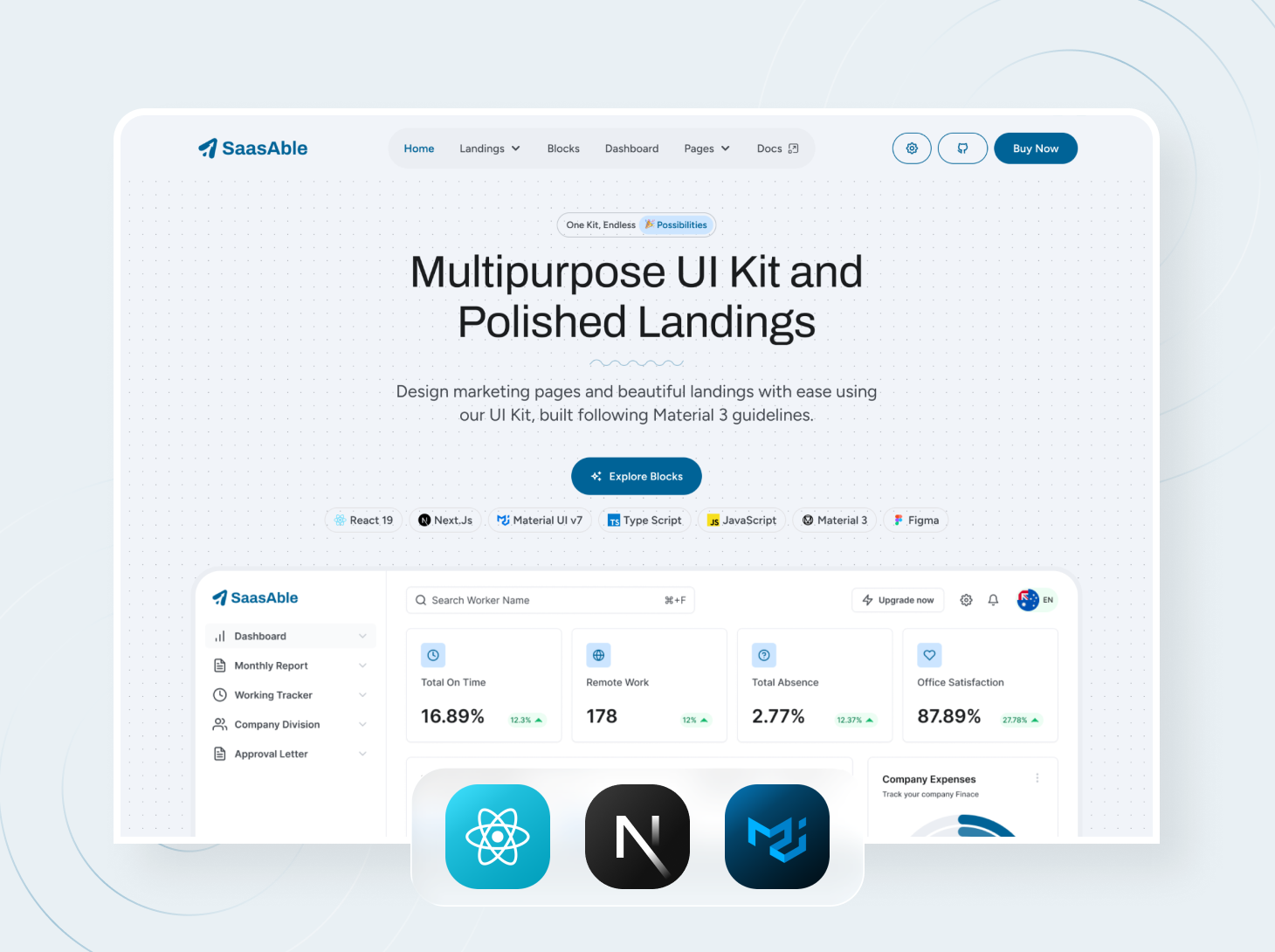 SaasAble Multipurpose UI Kit & Landings