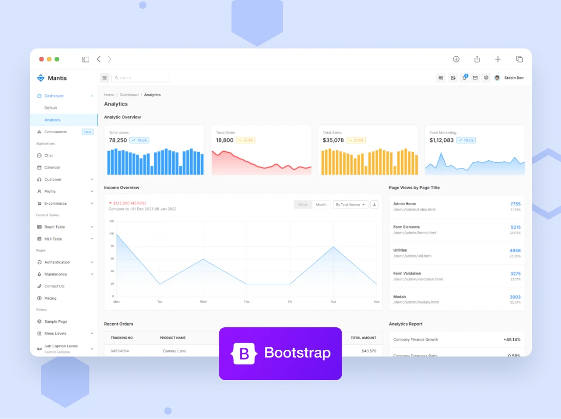 Mantis Bootstrap 5 Admin Dashboard